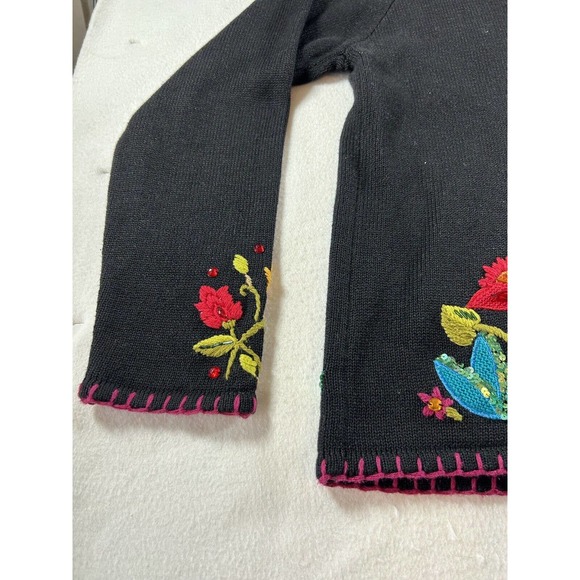 In The Dream Garden Vintage Monkey Jungle Cardigan Sweater Medium - Picture 6 of 7